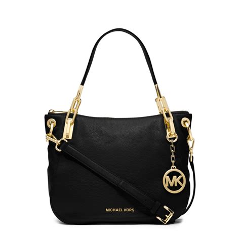 michael kors black purse straps